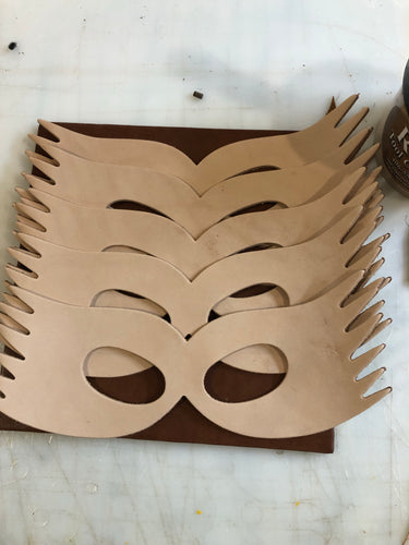 Kids leather masquerade mask (5pk)
