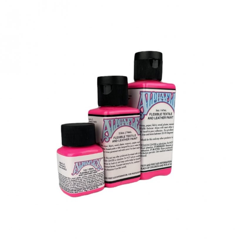 Alpha 6 Leather Paint–Electro Pink–1 oz